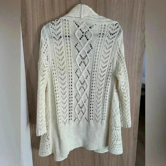 Nic + Zoe Womens  Patio Cardigan Large Lemonade color knit soft, like new - Picture 10 of 11